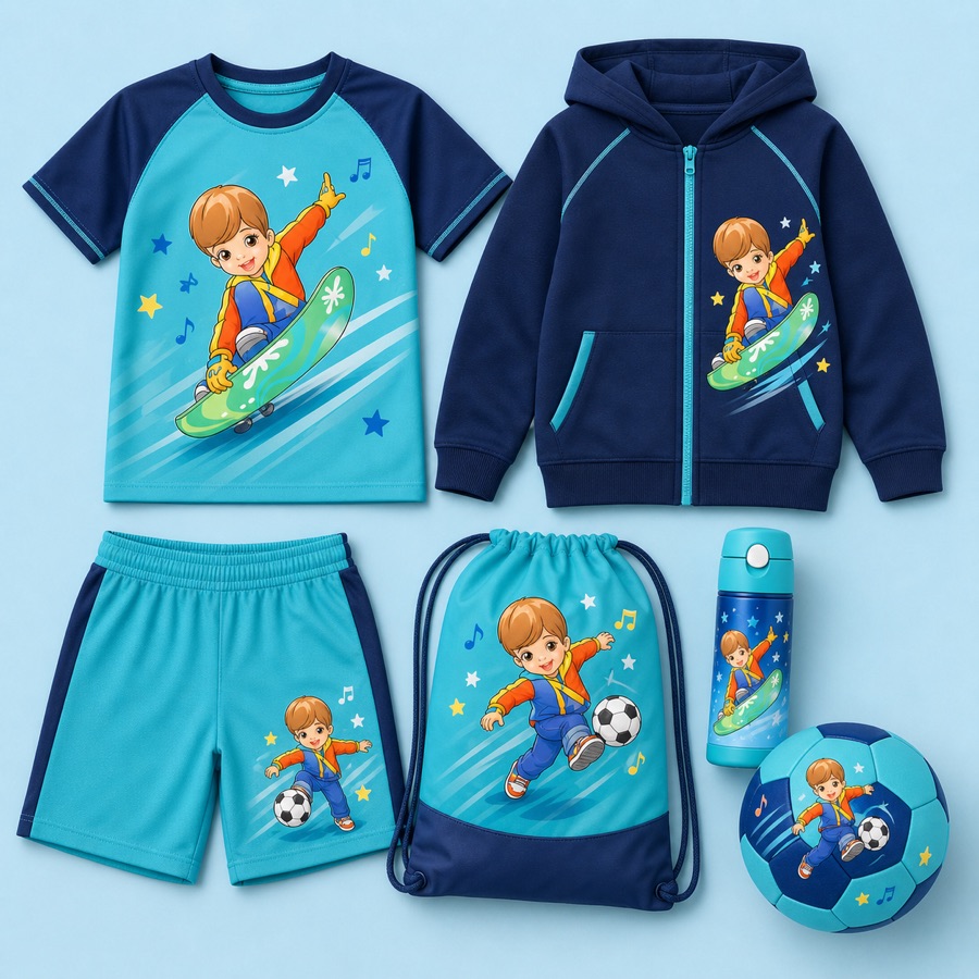 Kids’ sports set by Niki and Sofinka